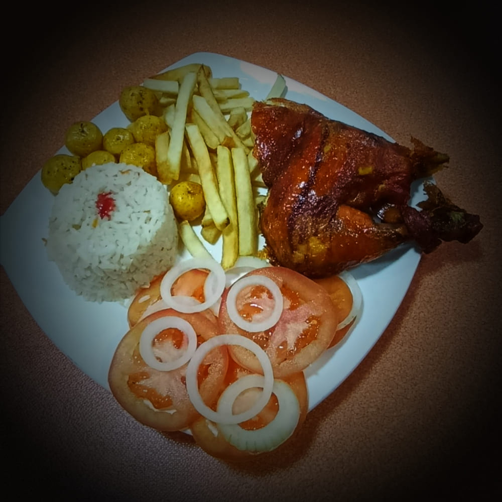 Bandeja con Pollo Asado